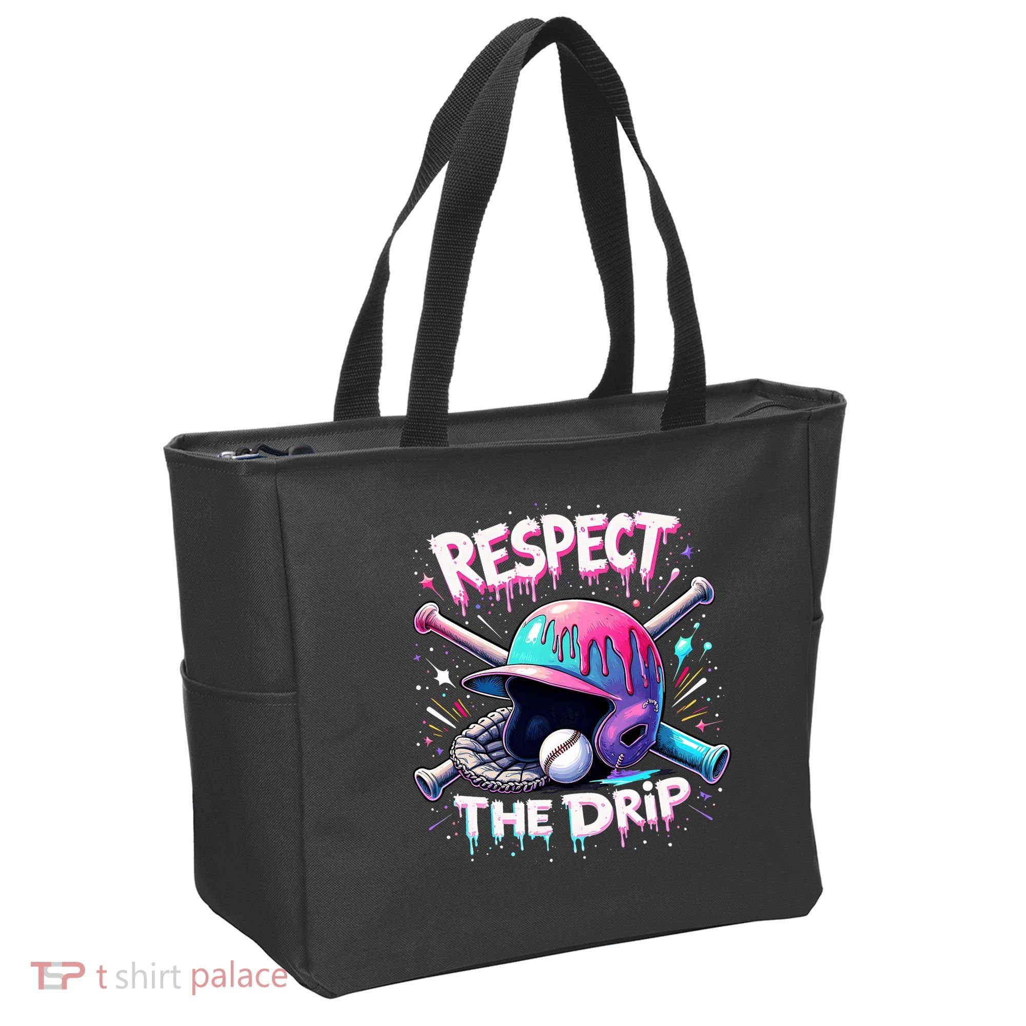 Respect The Drip Baseball Ice Cream Drip Vibes Squad  Tote Bag