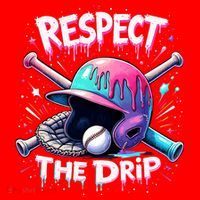 Respect The Drip Baseball Ice Cream Drip Vibes Squad  Santa Hat thumb 1