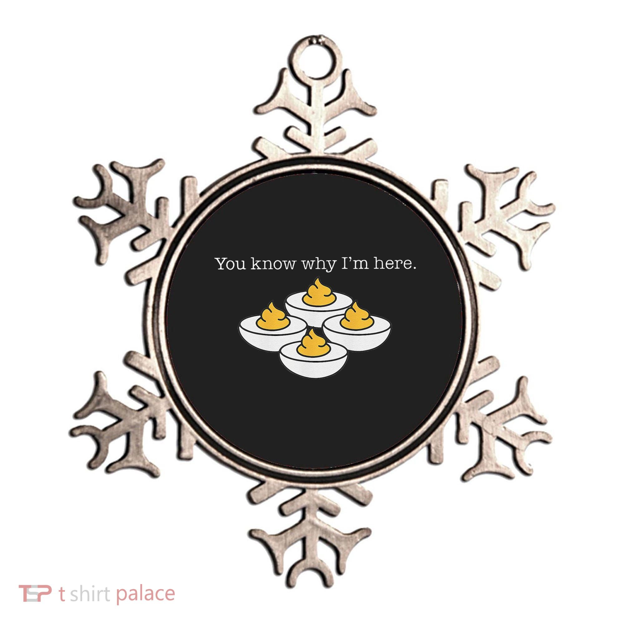Retro Thanksgiving Dinner You Know Why IM Here Deviled Egg Ornament