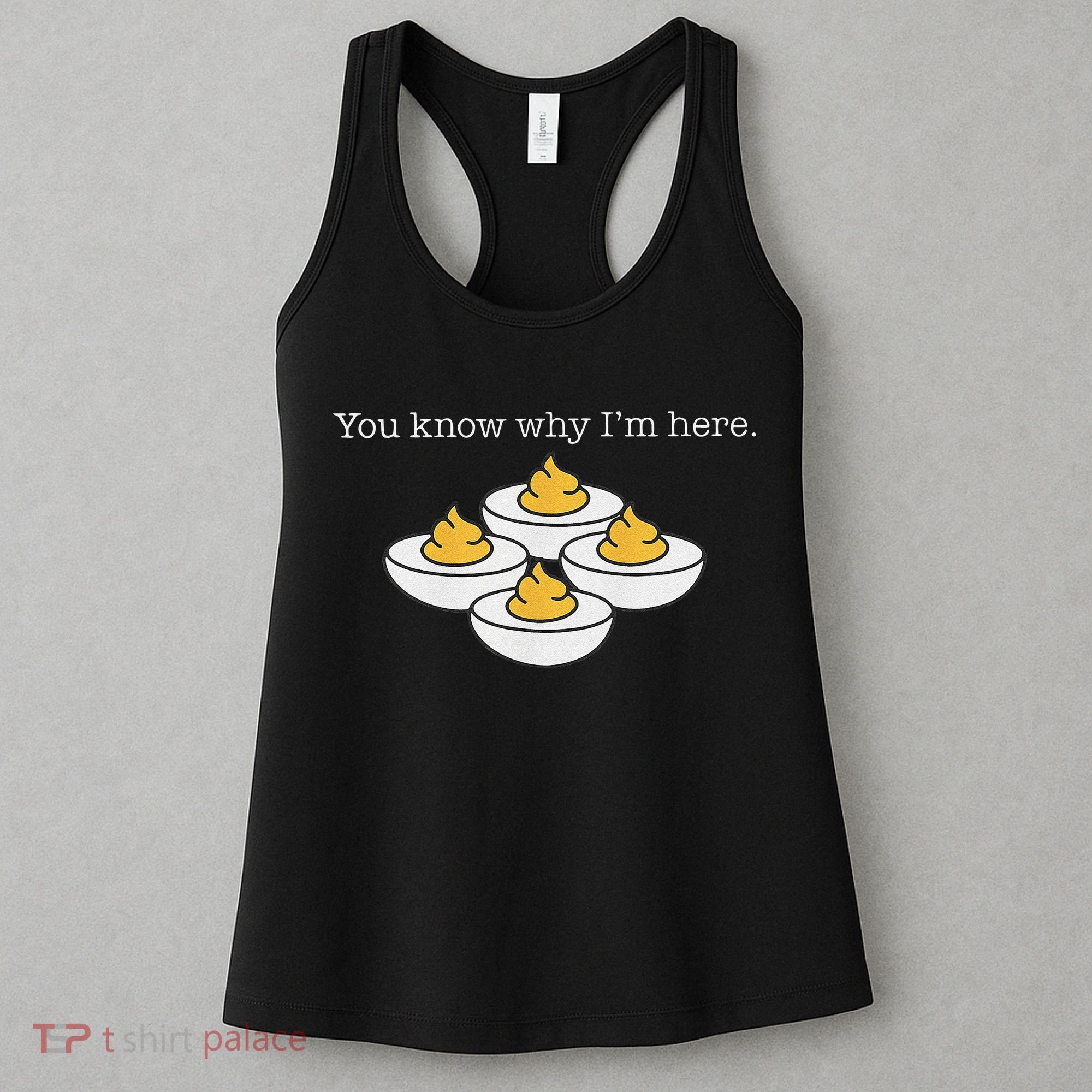 Retro Thanksgiving Dinner You Know Why IM Here Deviled Egg Women's Tank Top