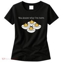 Retro Thanksgiving Dinner You Know Why IM Here Deviled Egg Women's T-Shirt thumb 0