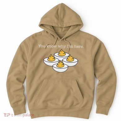 Retro Thanksgiving Dinner You Know Why IM Here Deviled Egg Hoodie
