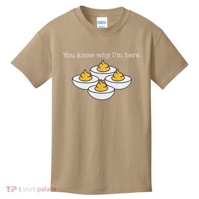 Retro Thanksgiving Dinner You Know Why IM Here Deviled Egg Kids T-Shirt