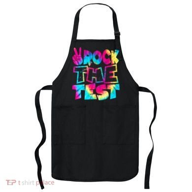 Retro Tie Dye Rock The Test Apron