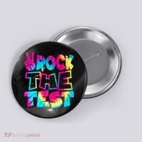 Retro Tie Dye Rock The Test Button thumb 0
