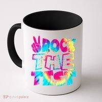 Retro Tie Dye Rock The Test Coffee Mug thumb 0