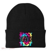 Retro Tie Dye Rock The Test Beanie thumb 0