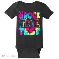 Retro Tie Dye Rock The Test Baby Bodysuit thumb 0