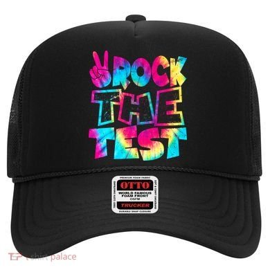 Retro Tie Dye Rock The Test Hat