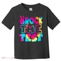 Retro Tie Dye Rock The Test Toddler T-Shirt thumb 0