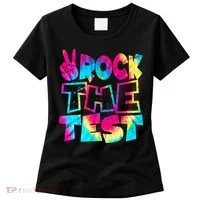 Retro Tie Dye Rock The Test Women's T-Shirt thumb 0