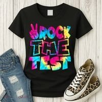 Retro Tie Dye Rock The Test Women's T-Shirt thumb 3