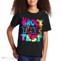 Retro Tie Dye Rock The Test Kids T-Shirt thumb 2