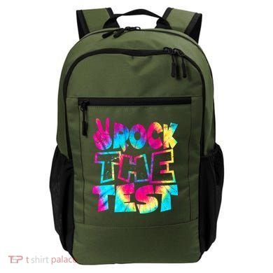 Retro Tie Dye Rock The Test Backpack