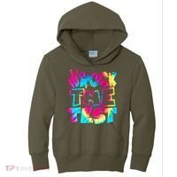 Retro Tie Dye Rock The Test Kids Hoodie thumb 0