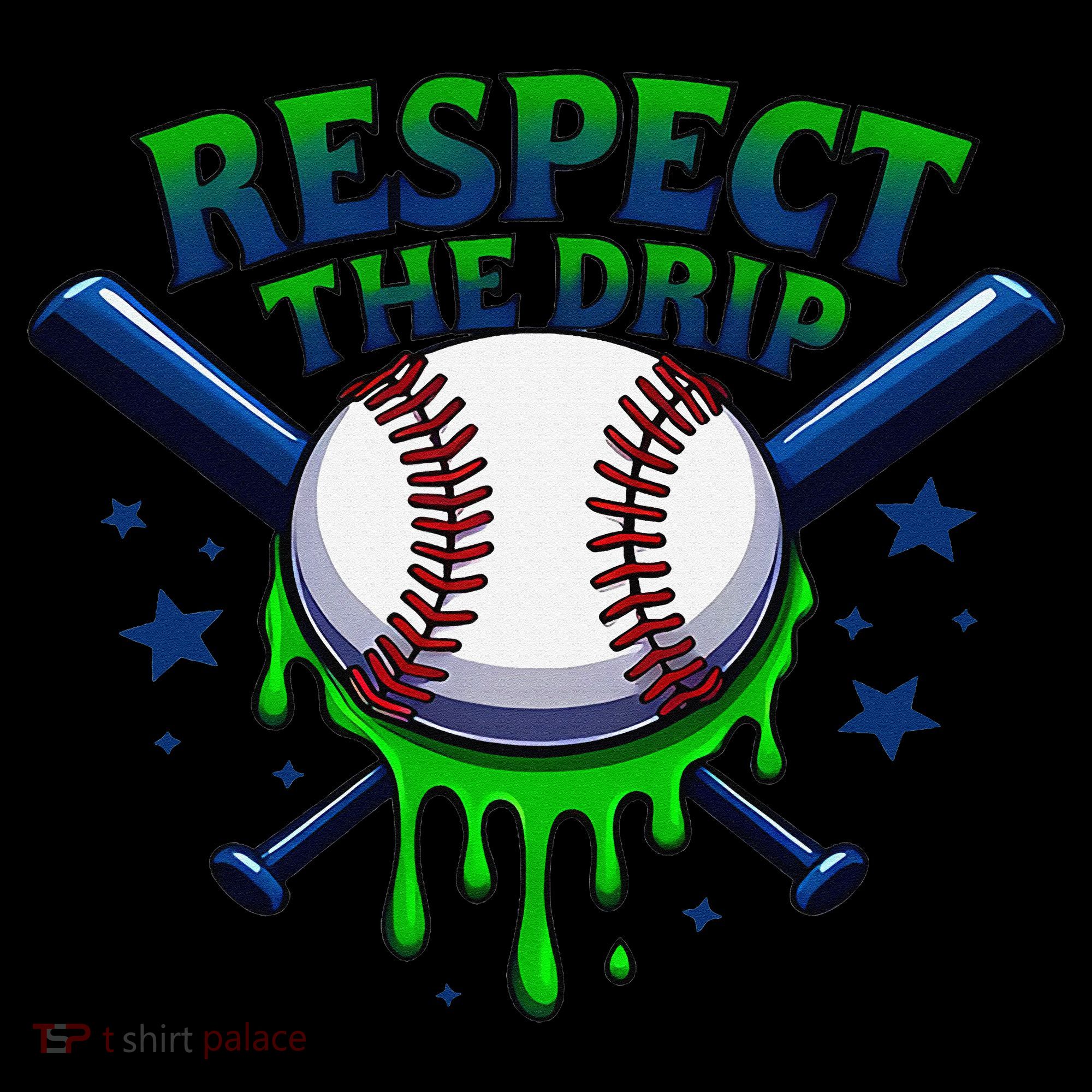 Respect The Drip Baseball Home Plate Ice Cream Dripping Coaster