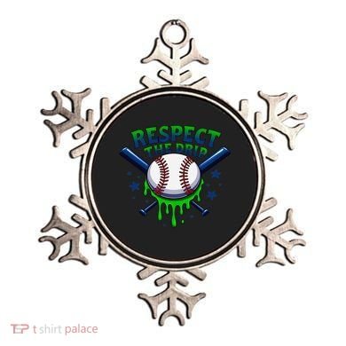 Respect The Drip Baseball Home Plate Ice Cream Dripping Ornament