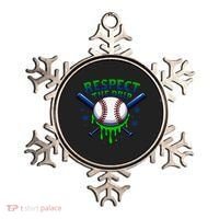 Respect The Drip Baseball Home Plate Ice Cream Dripping Ornament thumb 0