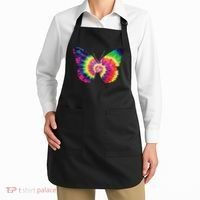 Rainbow Tie Dye Butterfly Tye Die Look Cool Apron thumb 2