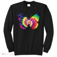 Rainbow Tie Dye Butterfly Tye Die Look Cool Sweatshirt thumb 0