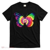 Rainbow Tie Dye Butterfly Tye Die Look Cool T-Shirt thumb 0