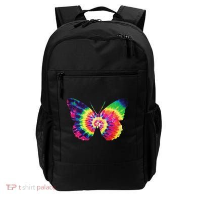 Rainbow Tie Dye Butterfly Tye Die Look Cool Backpack