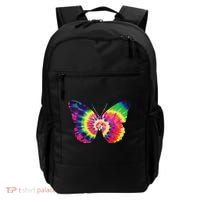 Rainbow Tie Dye Butterfly Tye Die Look Cool Backpack thumb 0