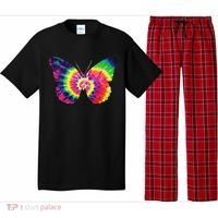 Rainbow Tie Dye Butterfly Tye Die Look Cool Pajama Set thumb 0