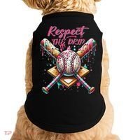 Respect The Drip Ice Cream Dripping Doggie Tank thumb 0