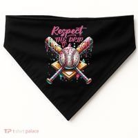 Respect The Drip Ice Cream Dripping USA-Made Doggie Bandana thumb 0