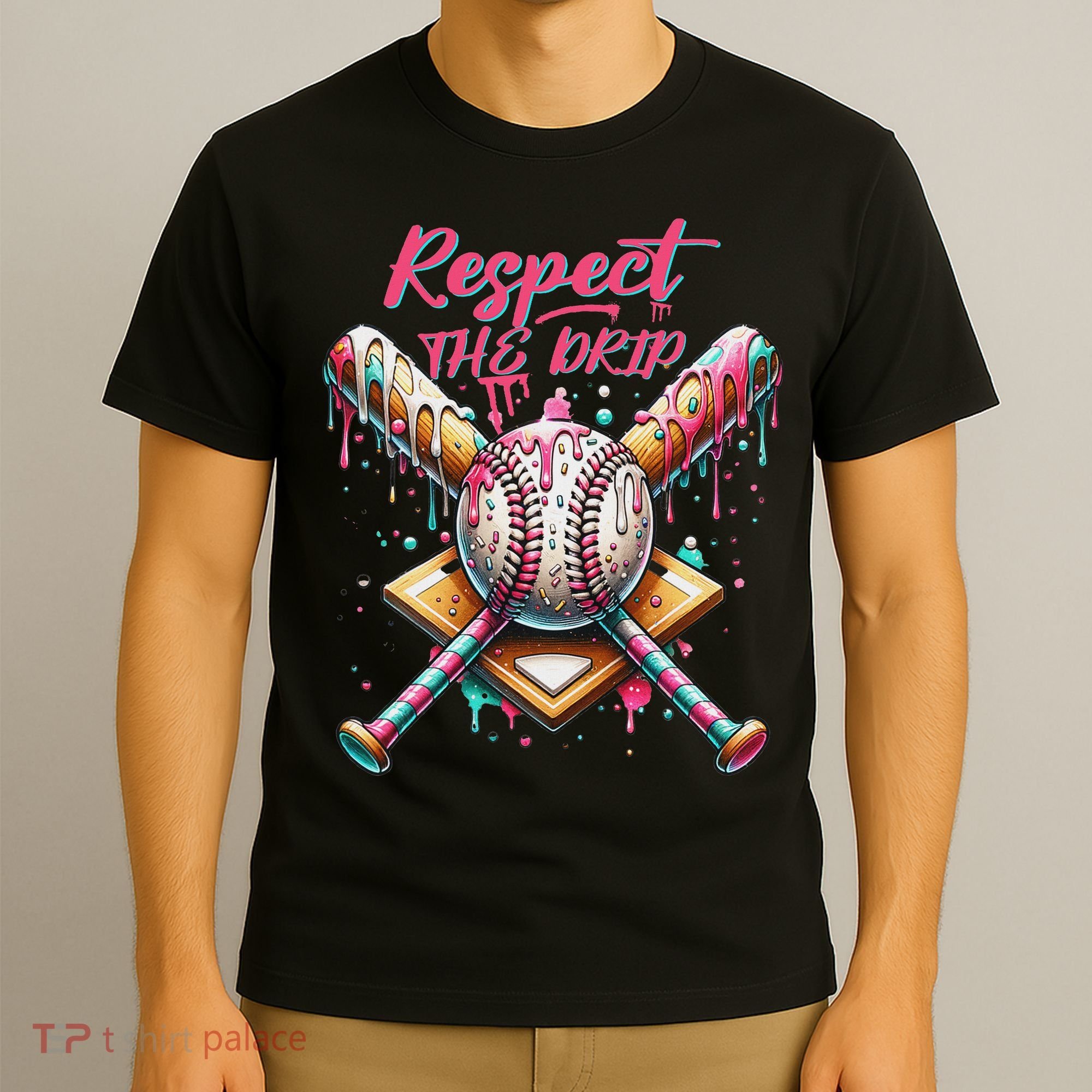 Respect The Drip Ice Cream Dripping T-Shirt