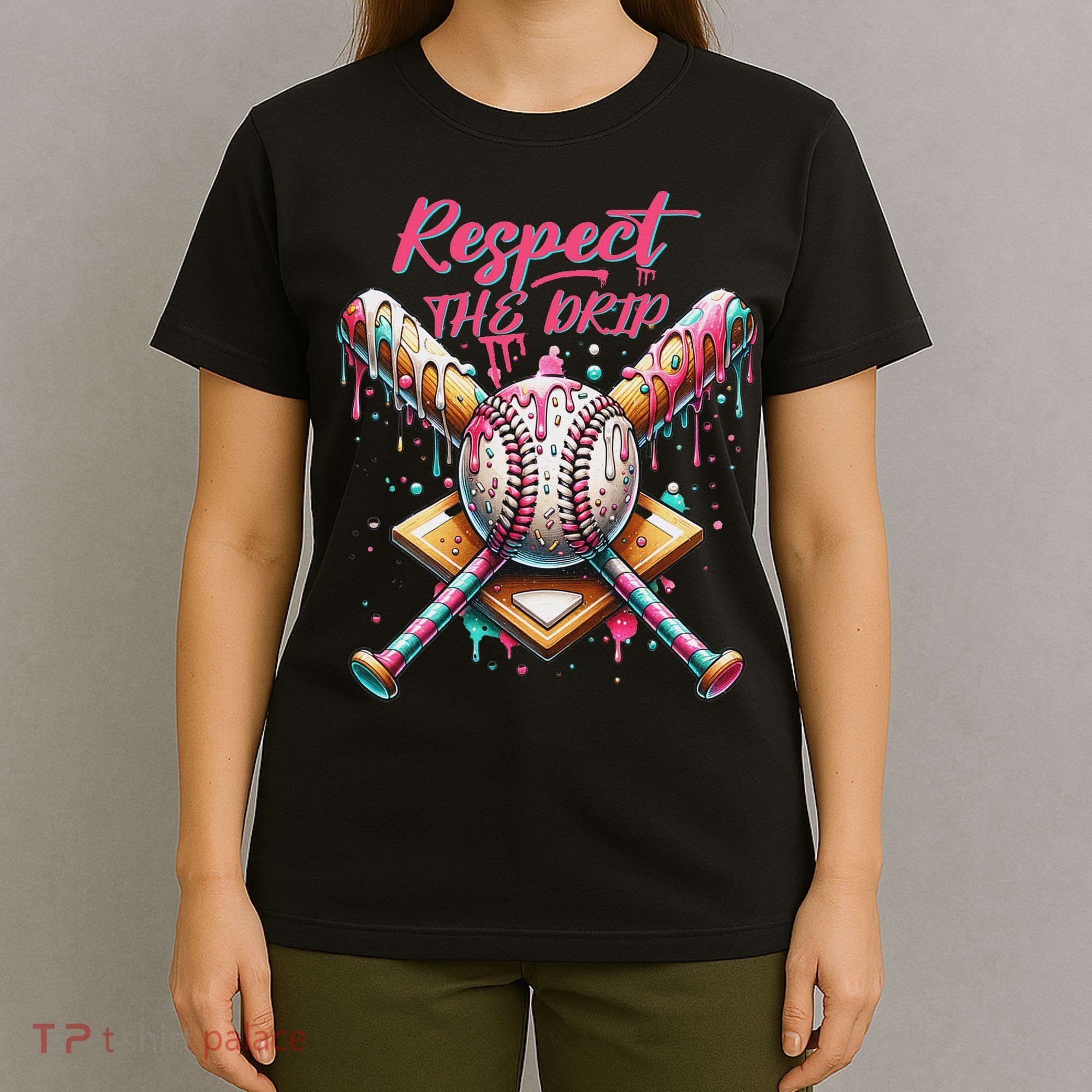Respect The Drip Ice Cream Dripping T-Shirt