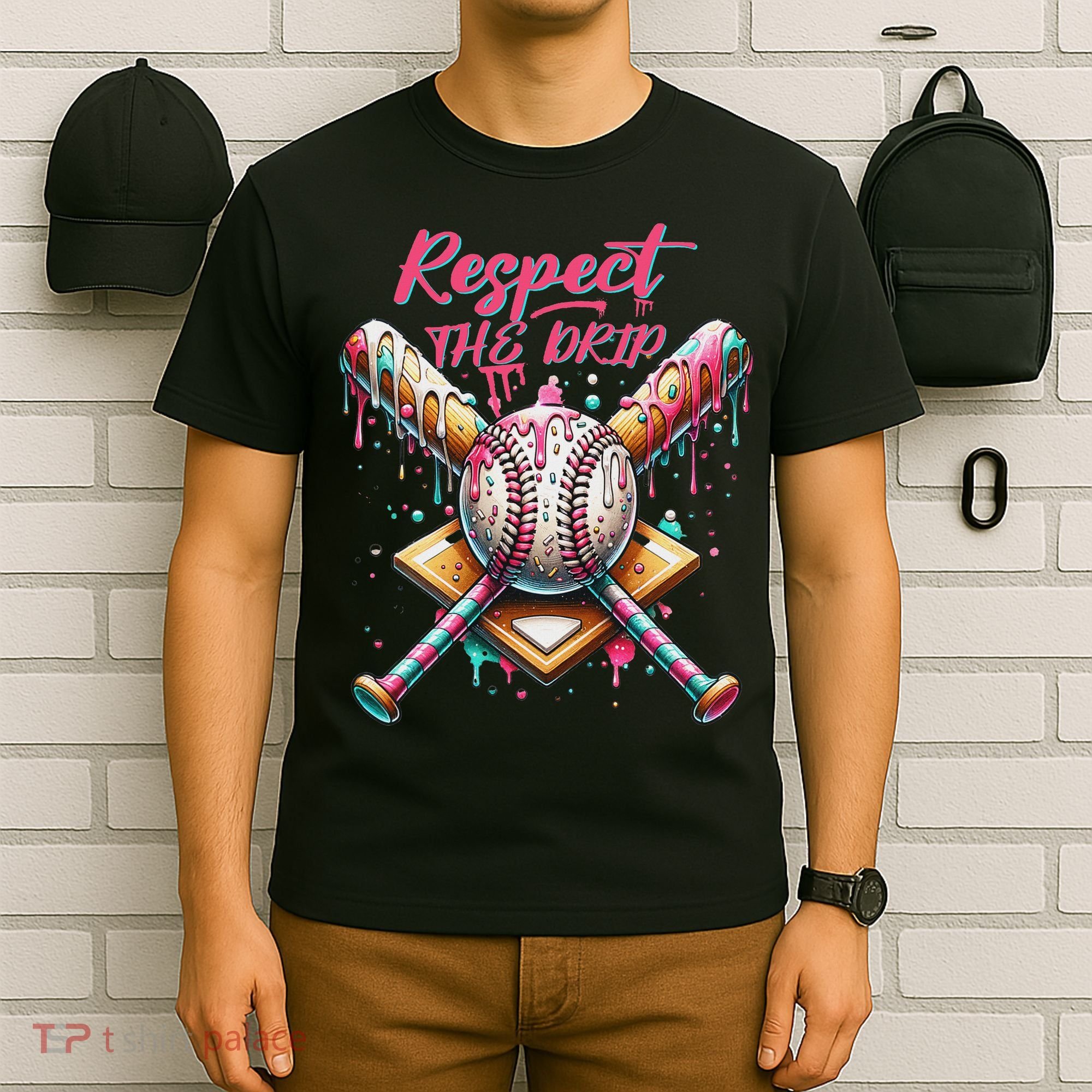 Respect The Drip Ice Cream Dripping T-Shirt