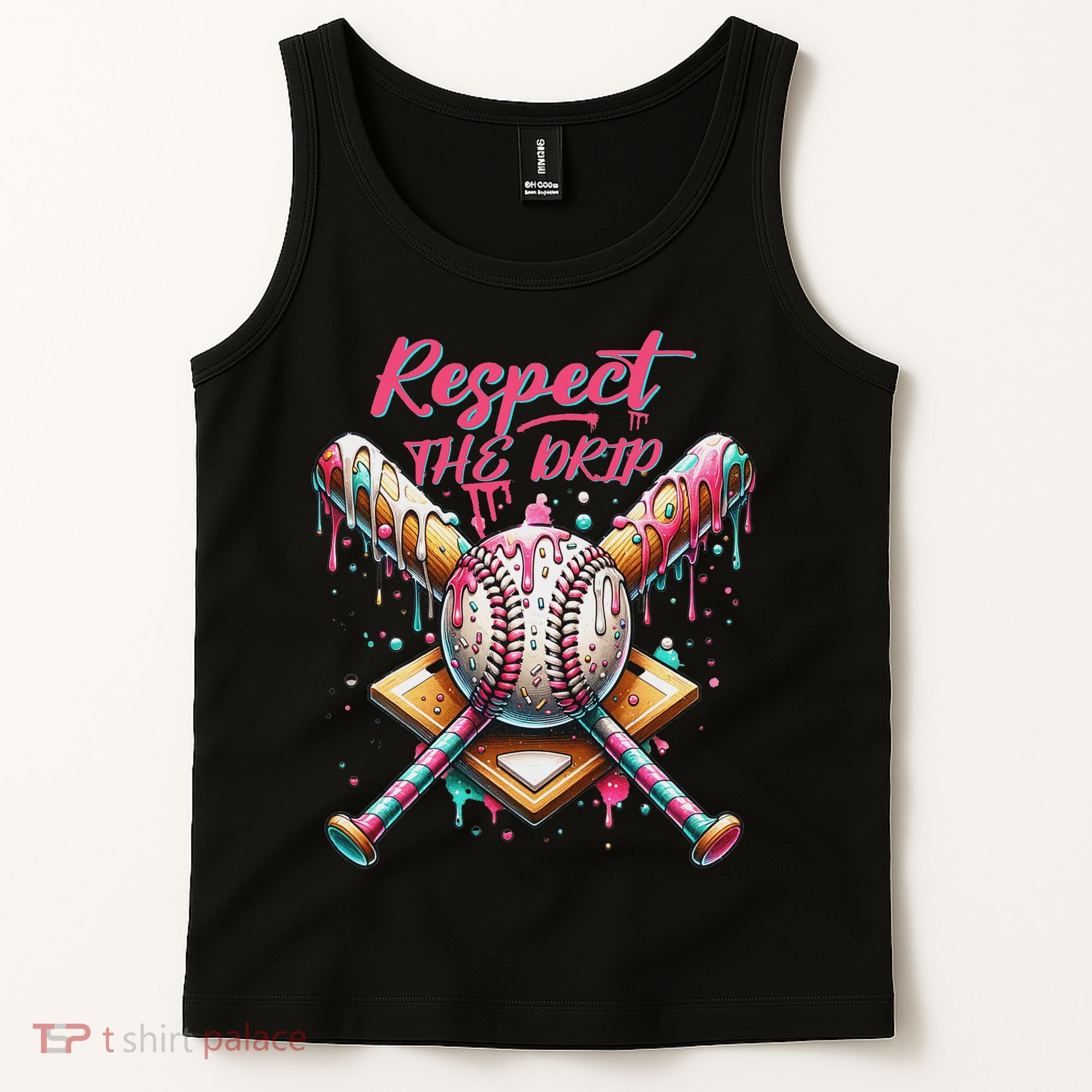 Respect The Drip Ice Cream Dripping Tank Top