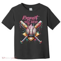 Respect The Drip Ice Cream Dripping Toddler T-Shirt thumb 0