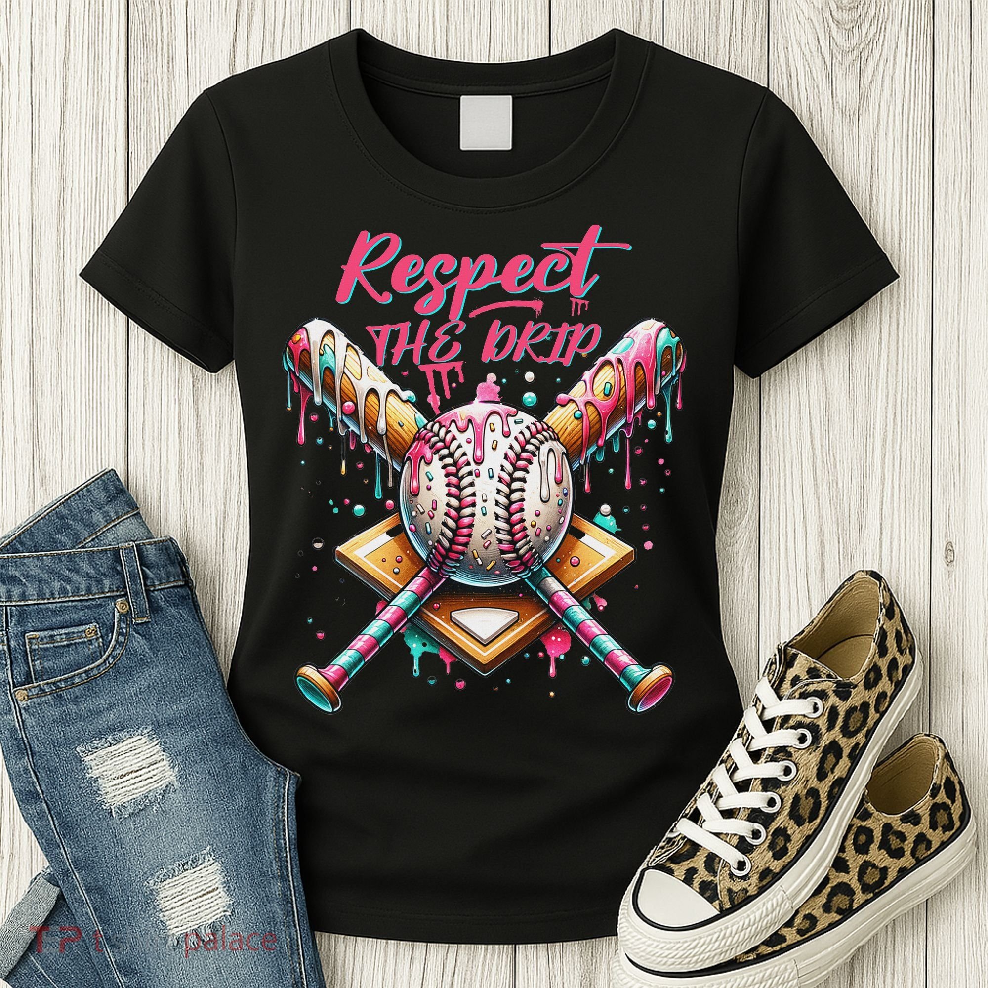 Respect The Drip Ice Cream Dripping Women's T-Shirt