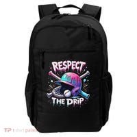 Respect The Drip Baseball Ice Cream Drip Vibes Squad Backpack thumb 0
