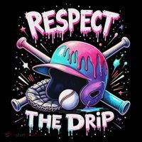 Respect The Drip Baseball Ice Cream Drip Vibes Squad Women's Hoodie thumb 2