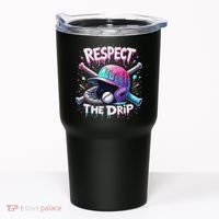 Respect The Drip Baseball Ice Cream Drip Vibes Squad Tumbler thumb 0