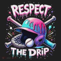Respect The Drip Baseball Ice Cream Drip Vibes Squad Hat thumb 2
