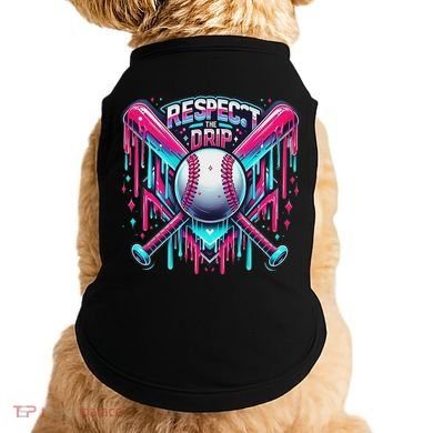 Respect The Drip Ice Cream Dripping Doggie Tank
