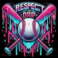 Respect The Drip Ice Cream Dripping USA-Made Doggie Bandana thumb 2