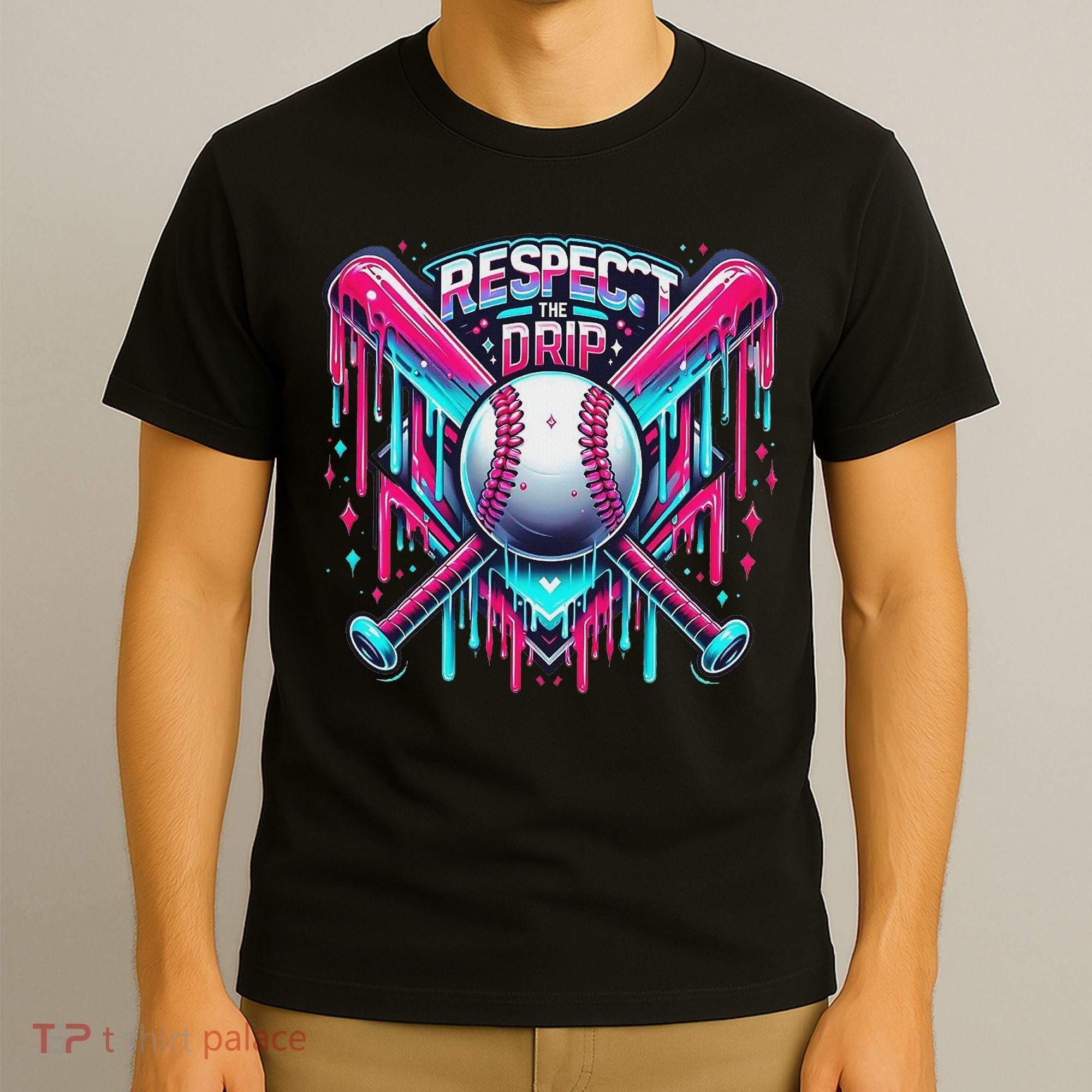 Respect The Drip Ice Cream Dripping T-Shirt