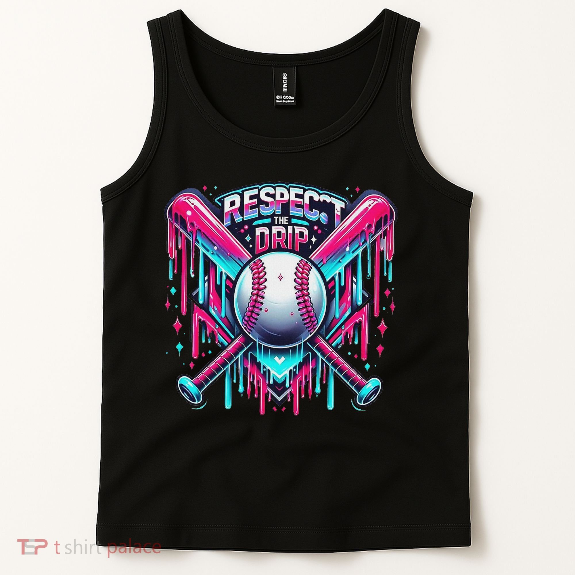 Respect The Drip Ice Cream Dripping Tank Top