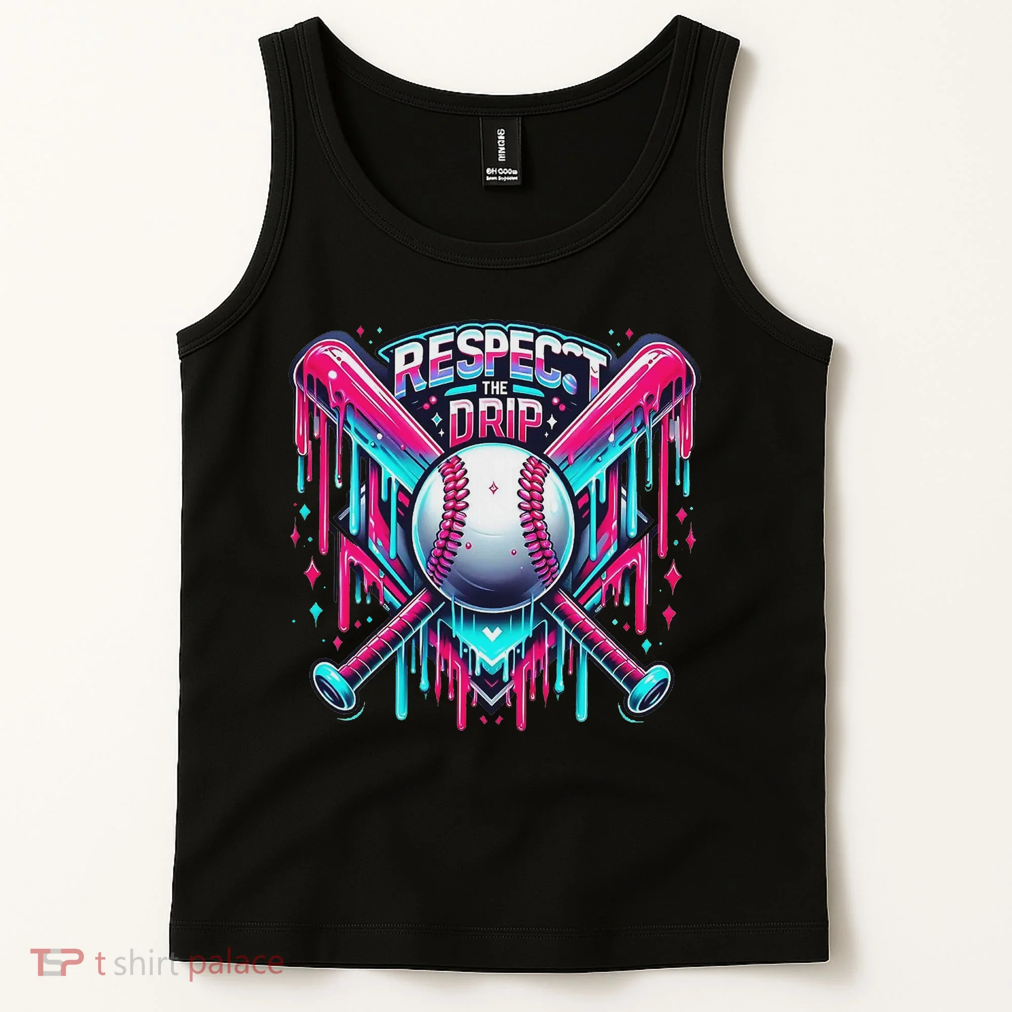Respect The Drip Ice Cream Dripping Tank Top