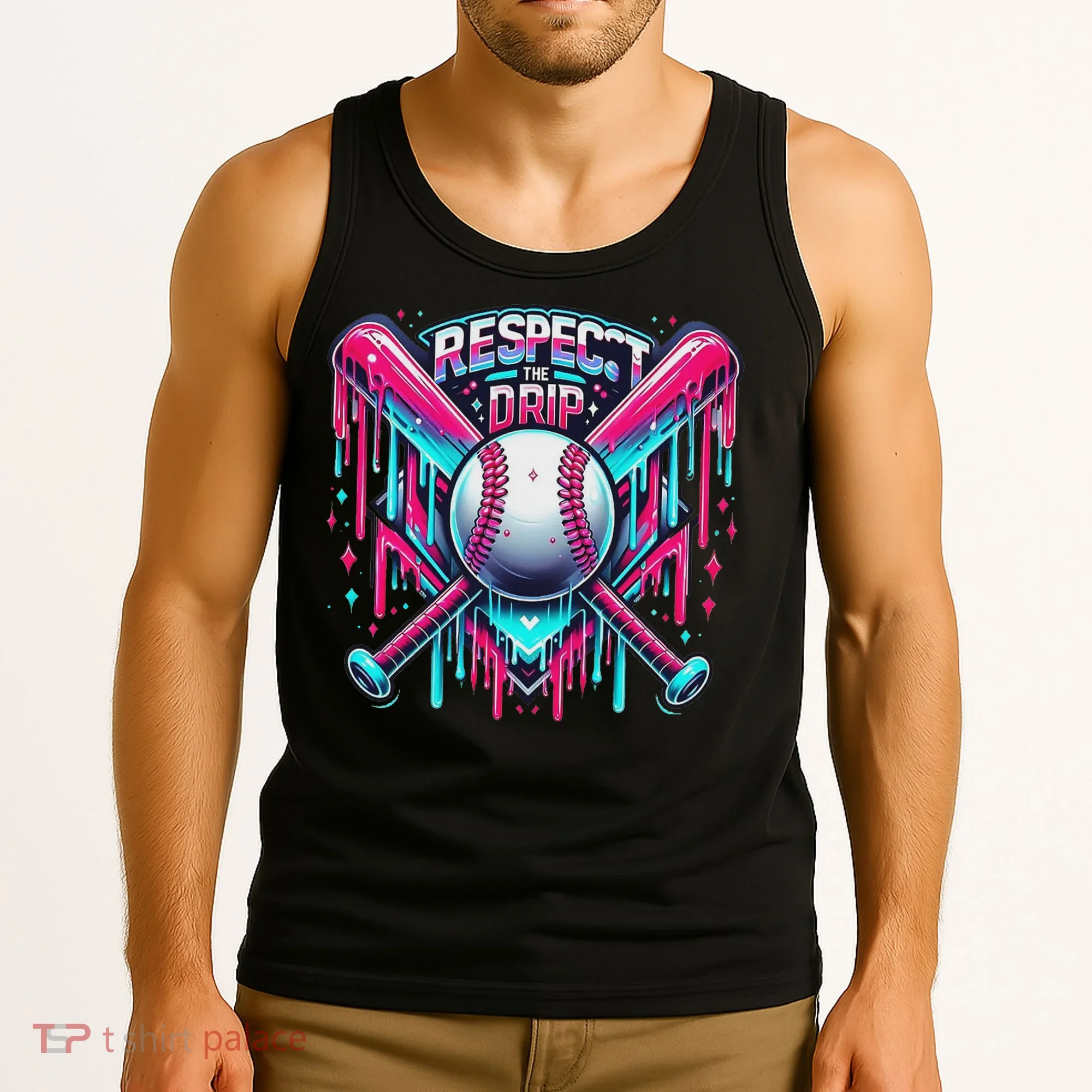 Respect The Drip Ice Cream Dripping Tank Top