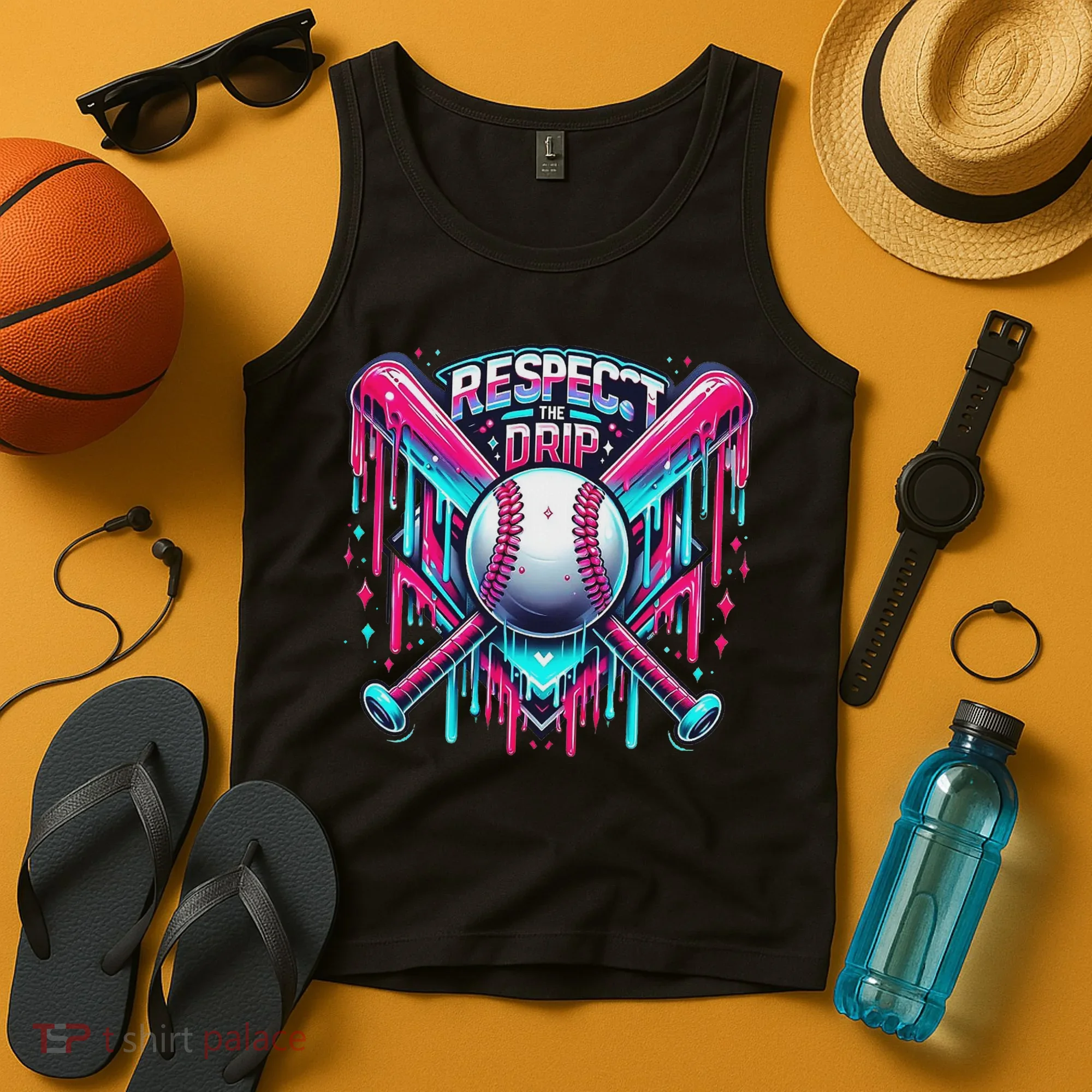 Respect The Drip Ice Cream Dripping Tank Top
