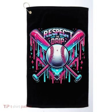 Respect The Drip Ice Cream Dripping Golf Towel