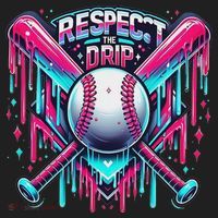 Respect The Drip Ice Cream Dripping Golf Towel thumb 3