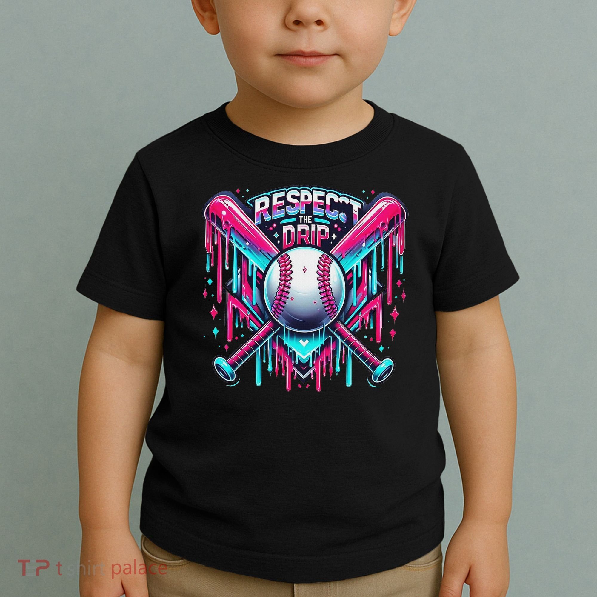 Respect The Drip Ice Cream Dripping Toddler T-Shirt